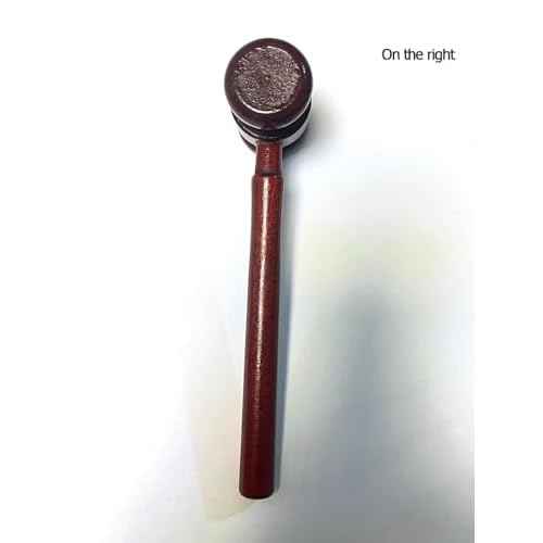 Aliotech Wooden Courtroom Gavel Judge Gavel Costume Accessory Justice Costume Accessories Props for Auction Sale Using Only