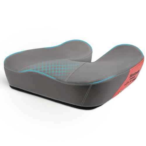 Seat Cushion, Extra Large Memory Foam Office Chair Cushion, Ergonomic Pressure Relief Car Seat Pad, Tailbone Pain Relief Cushion with Anti- Slip Rubber Dots, Breathable Wheel Seat Cushion - Grey