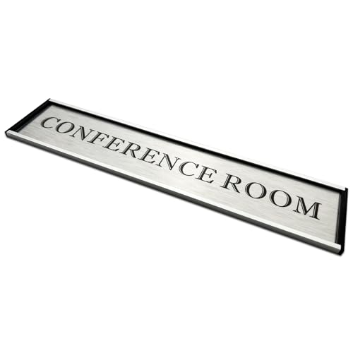 Personalized Name Plate for Door or Wall, 2 * 10 inch Custom Office Aluminum Door Name Plates with Two Lines Custom Text, Office Gifts for Coworkers Boss Teacher, Employee Appreciation Gifts