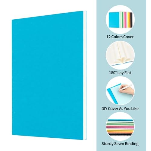 24 Pack Colorful Lined Notebooks for Writing, Journals Bulk, A5 Composition Books, 8.3x5.5 Inch, 60 Pages, 30 Sheets Sketchbooks for Office School Travel Supplies (Lined-24 pack, 12 Colors)