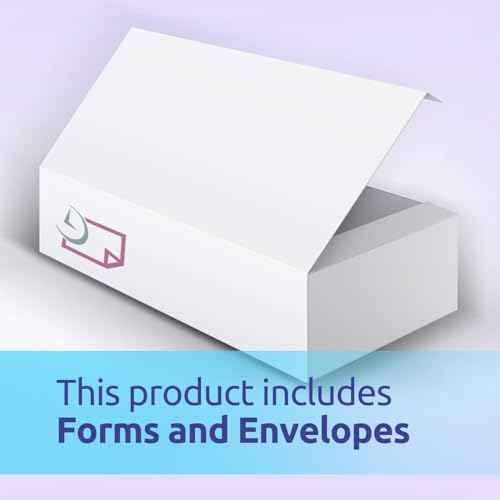 NextDayLabels - W-2 3-Up Employee Tax Forms, Instructions on Back" for 2025, for Laser/Inkjet Printer. Compatible with QuickBooks and Accounting Software ETC. (Pack of 100 Sheets & Envelopes)