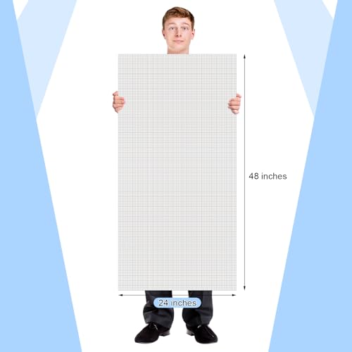 25 Sheet Graph Paper Pad 24" x 48" Large Graph 1" and 1/4" Ruled Grid Paper for Engineer Architect Designer Mathematician Draftsmen Sketch House Commercial Building Plan Drafting(White)