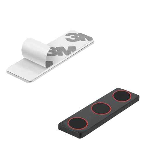 5 Pack Name Tag Magnets with 3 Neodymium Magnets & 3M Adhesive Backing for ID Badge Holders on Uniform Jackets (Black)