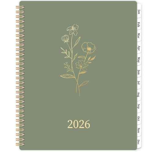 2026 Planner - Planner 2026 Weekly and Monthly with Tabs, 9¡¯¡¯ ¡¿ 11¡¯¡¯, Jan 2026 - Dec 2026, Hardcover, 12 Monthly Tabs, Premium Paper, Twin-wire Binding, Inner Pocket