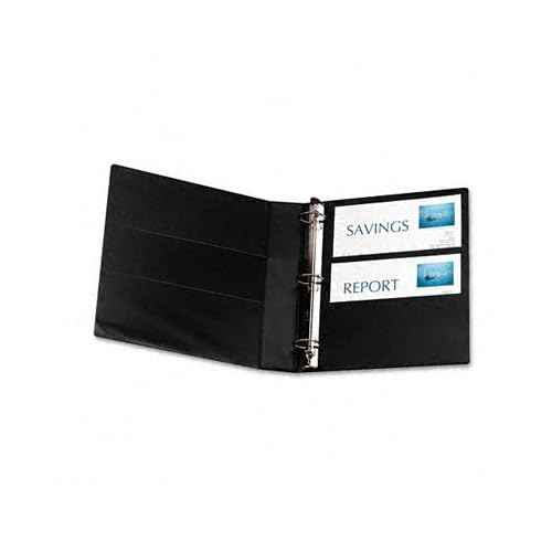 Avery Heavy-Duty View 3 Ring Binder, 1.5" One Touch Slant Rings, Holds 8.5" x 11" Paper, 1 Black Binder (05400)