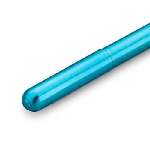 Kaweco COLLECTION Fountain Pen Liliput Blue I Premium Aluminium Fountain Pen with Steel Nib for Ink Cartridges I Exclusive Pen 12.4 cm I Nib: M (Medium)