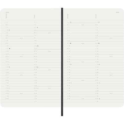 Moleskine Classic 12 Month 2026 Monthly Planner, Soft Cover, Large (5" x 8.25"), Black, 128 pages