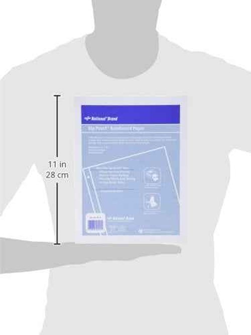 National Rip Proof Reinforced Filler Paper, 3-Hole, 8.5 X 11, Unruled, 100/pack,White (Pack of 2)