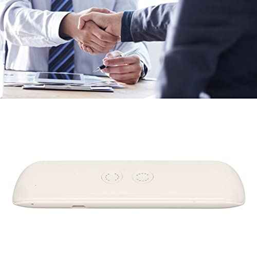 Intelligent AI Voice Translator, 144 Languages 2 Way Translation 99% Accuracy BT Connect Phone Portable Translation Devices for Travel Work Learning (White)