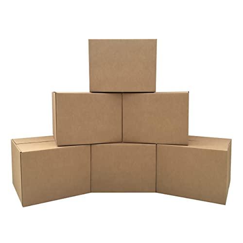 UBMOVE Large Moving Boxes 20x20x15 Inches - Pack of 6 Corrugated Cardboard Storage & Shipping Boxes