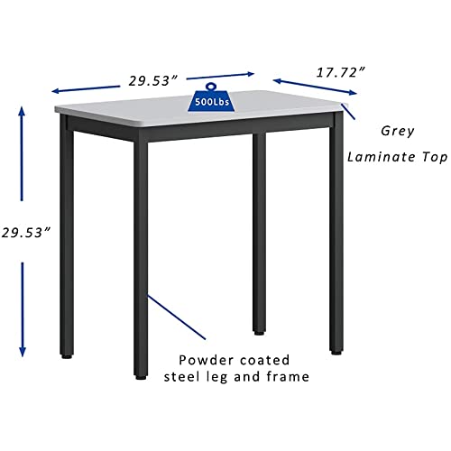 Lorell 30 x 18 in. Utility Table with Gray Laminate Top