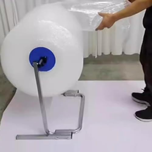 SPXTOM 40cm Steel Floor-Standing Bubble Wrap Roll Dispenser for Packing & Shipping