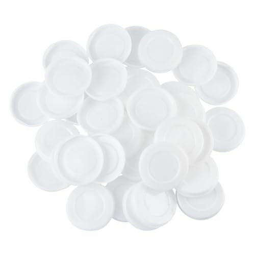 DELORIGIN 3 Inch Mailing Tube End Caps 100-Pack White Plastic Sealing Caps