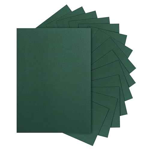 40 Sheets Dark Green Cardstock 8.5 x 11 Crafts Paper, 200gsm/75lb Premium Christmas Green Card Stock for Cards Making, Greeting Cards, School, Menus, Birthday Decorations, Office