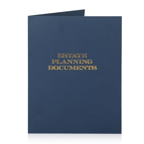 30Pcs Blue Estate Planning Documents Pocket Folders 9x12inch Estate Planning Portfolio Estate Planning Documents Estate Planning Organizer,Real Estate Folders for Legal Professionals