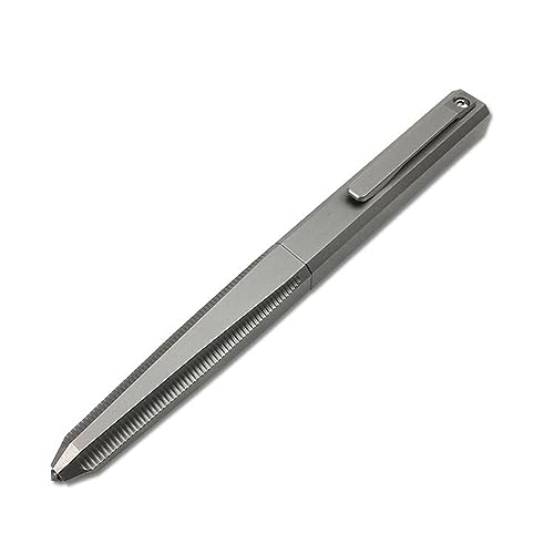 Titanium Ballpoint Pen, Multifunctional Pocket EDC Pen with Cap Luxury Pen, Office Business Signing Pen, Writing, Office, Business Unisex