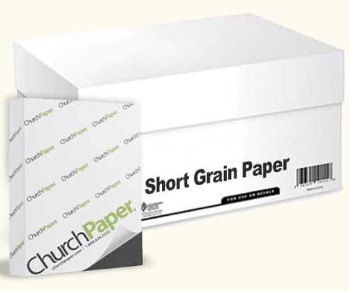 Church Paper Ivory Short Grain Paper 11 x 8.5" 24lb. Text, Book Binding, Craft Paper, Multi-Purpose, 1000 Sheets (2 Ream Bundle) S11-24-02-2