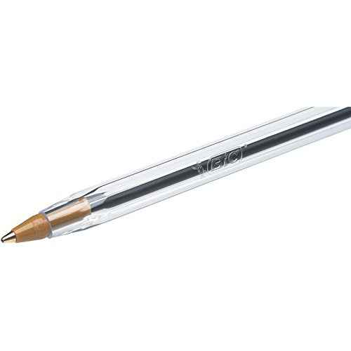 BIC Cristal Original Comfortable Ballpoint Pens - Value Pack of 100 - Blue Colour- Medium Point (1.0 mm)