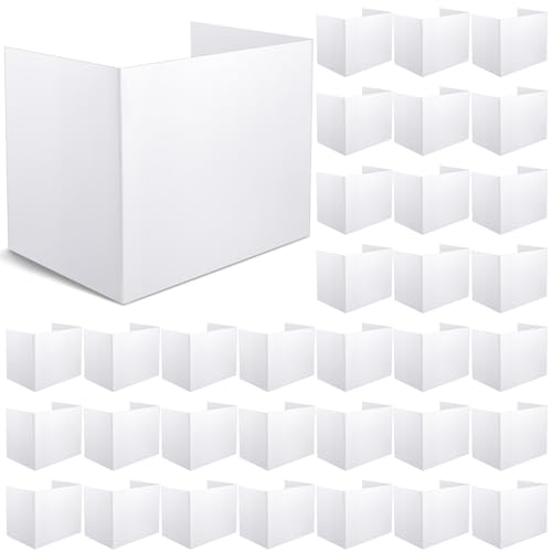 Zhehao 36 Pcs Privacy Boards for Student Desks Bright Colored Classroom Desk Divider Trifold Table Panel Privacy Folders Screen Partition for School Teacher Student Study Test Home