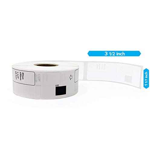 Buhbo Compatible Refill Replacement Label for Brother DK-1201 1-1/7" x 3-1/2" for Address and Barcodes (20 Pack / 400 Labels Per Roll)