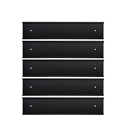 Nameplate Holder Wall or Door 5Pack Black 2¡° ¡¿ 8¡±