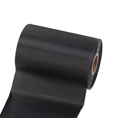 Thermal Transfer Printer ribbon-1ROLL 4.33" x 1476'/110mm x 450m Black Wax Resin Ribbons 1"Core Ink Out for Zebra ZT410 ZT420 ZM400 Sato Datamax Tsc TEC Printer