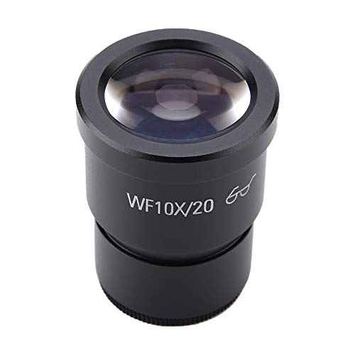 WF10X/20 Stereo Microscope Eyepiece, Optical Glass Metal Mount, 30mm Mounting Size 10X Magnification, for Triocular Binocular Scope