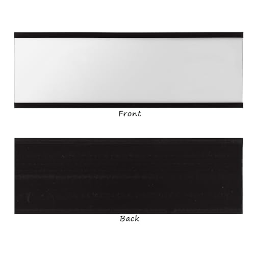 Realth C Channel Magnetic Label Holders 30 Pack 2'' x 4'' with Paper Inserts and Clear Plastic Protectors, Magnetic Data Card Holders File Cabinet Labels for Metal Racks and Shelves
