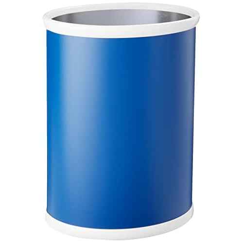 Kraftware Fun Colors Oval Waste Basket, 14', Royal Blue
