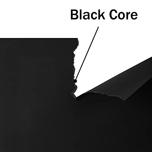 12x12 Black Cardstock, 24 Pack 80lb Card Stock Paper, Goefun Black Core 12x12 Cardstock for Halloween, Cricut, Photo Albums, Card making, Crafting, Scrapbook