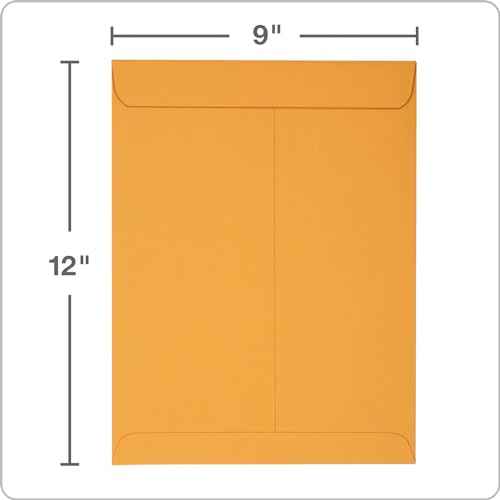 Columbian 9 x 12 Catalog Envelopes with Self Seal Closure, 28 lb Brown Kraft, for Mailing Flat Letter Size Documents or Photos, 30 Per Pack (COLO401)