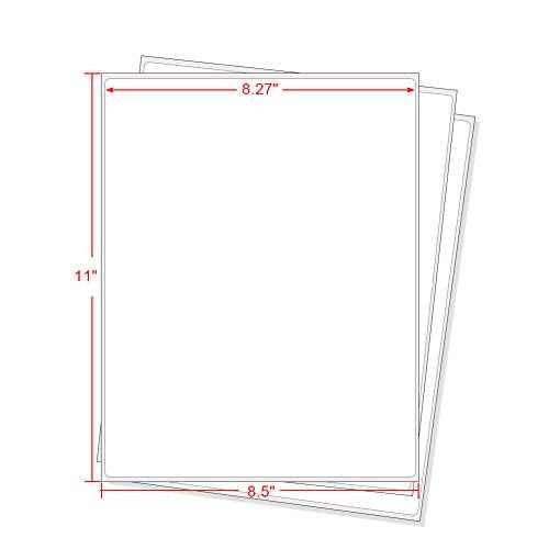 Full Sheet Address Shipping Labels - 8-1/2" x 11" - 500 Labels