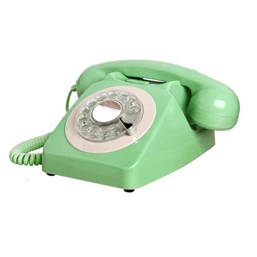 Telephone, Corded Landline Phones for Home, Retro Old Fashion Home Phone with Rotary Dial Keypad, Antique Old Fashion Telephones Novelty Gift for Decoration