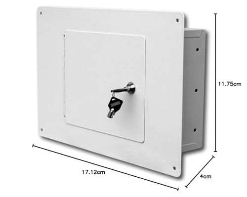 Homak First Watch Between The Studs High Security Steel Wall Safe, White