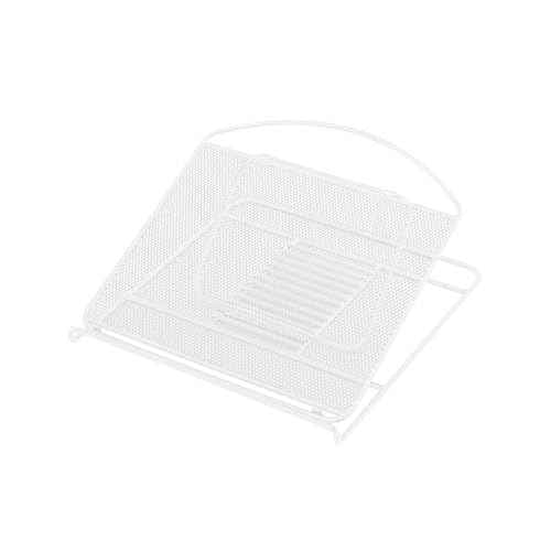 Safco Onyx Mesh Adjustable Ventilated Tabletop Laptop, Tablet Stand, Ergonomic Lift Stand' Silver