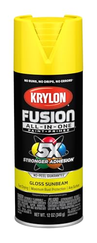 Krylon Fusion All-In-One Gloss Spray Paint & Primer Sunbeam 1 Pack