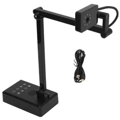 4K USB Document Camera 16MP Webcam Visualiser Image Invert Foldable for Live Demo Web Conferencing