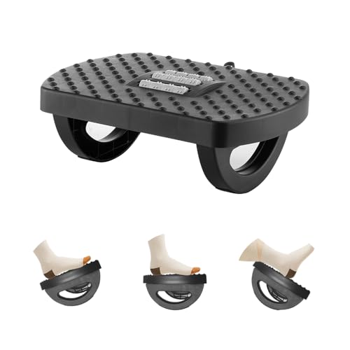 CasaZenith Under Desk Footrest with Massage Surface & Non-Slip Base