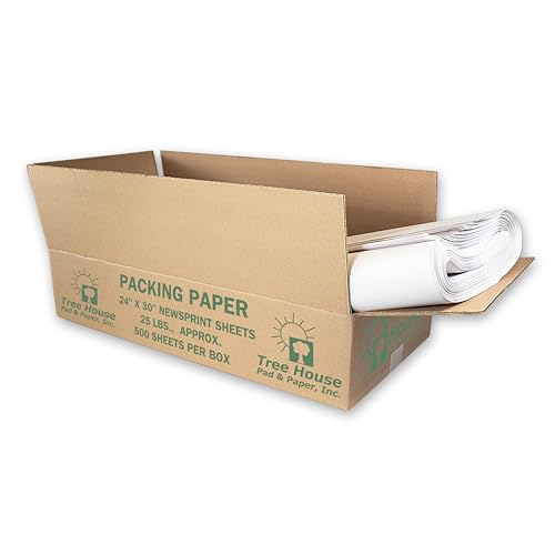 Tree House Packing Paper for Moving – 25lbs - 500 Newsprint Sheets