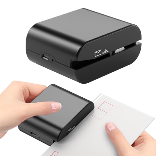 Rechargeable Electric Letter Opener - Automatic Envelope Cutter, Portable Mail Slitter, Black