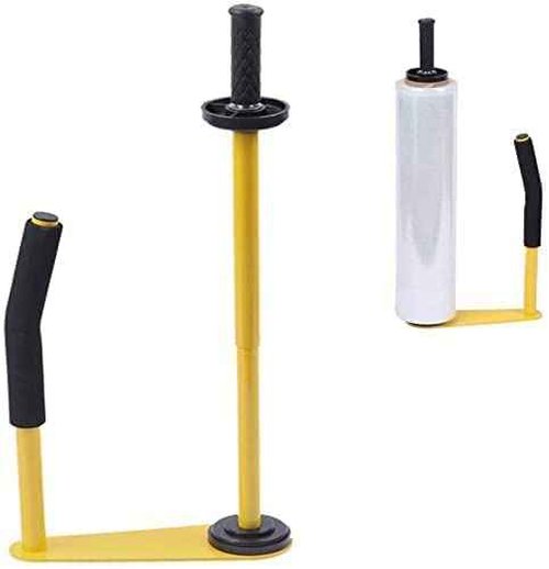 VOTOER Pallet Stretch Film Packing Machine Shrink Wrap Dispenser Holder for 18 inch and 20 inch, Yellow