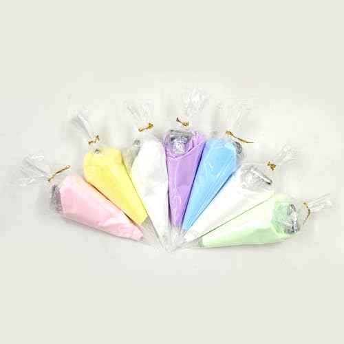 BoFUN Whipped Cream Glue Clay DIY Making Art Craft Kit with Piping Tip for Handmade Phone Case Mirror Jewelry Accessories Homemade Decoration (White/Light Purple)