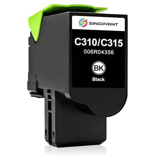 Remanufactured C310 C315 Toner Cartridge Replacement Ink 006R04356 for Xerox C310 C315(1-Pack Black)
