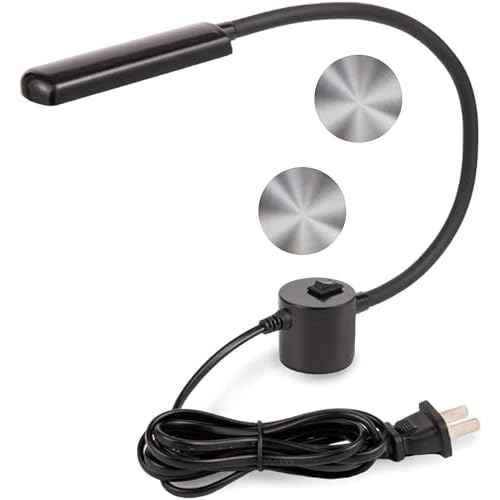 FAJ Sewing Machine Light, Magnetic, Flexible 60 LED Work Lights, Bandsaw Accessories, Scroll Saw with Extra Long Gooseneck - Mount Anywhere Discs (2) Included
