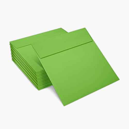 LUXPaper Square Invitation Envelopes | Peel & Press | 6" x 6" | Limelight Green | 80lb. Text | 250 Qty