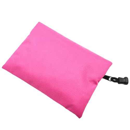 Red Emergency First Aid Bag - Small Empty Travel Rescue Pouch for First Responder Storage - Medicine Pocket for Car, Home, Office, Kitchen, Nurse, Sport, Outdoors (Pink 16x11cm)