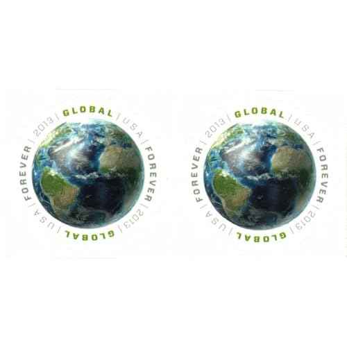 Earth 2013 Global International Mail (2 Stamps) Forever Postage Stamps