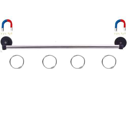 YYST 29" (74CM) Magnetic Anchor Chart Holder Adjustable Magnetic Date Cards Holder Calendar Holder for Kids Crafts, Classroom Calendar, Classroom Decor W O Rings