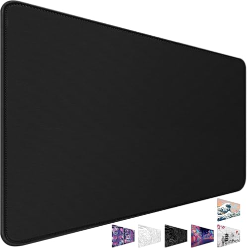 Akduss 31.5 x 15.7 Inch Waterproof Desk Mat & Mouse Pad - Black