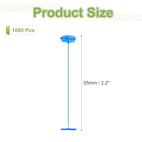 MECCANIXITY Light Blue 1000 Pcs Tagging Gun Fasteners 2.2in Standard Barbs for Clothing